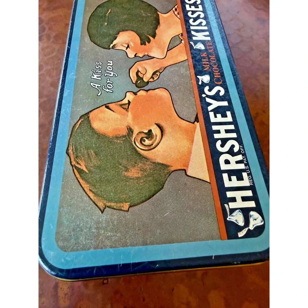Vintage 1984 Hershey’s Kisses A Kiss For You Advertising Tin Box 8 in